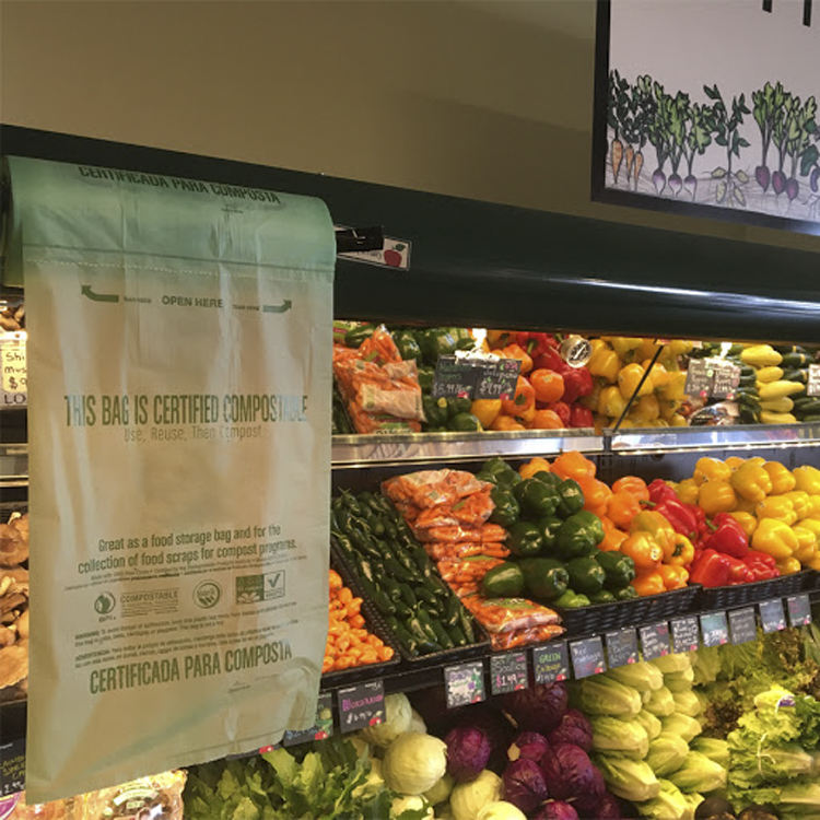 Compostable produce food bag